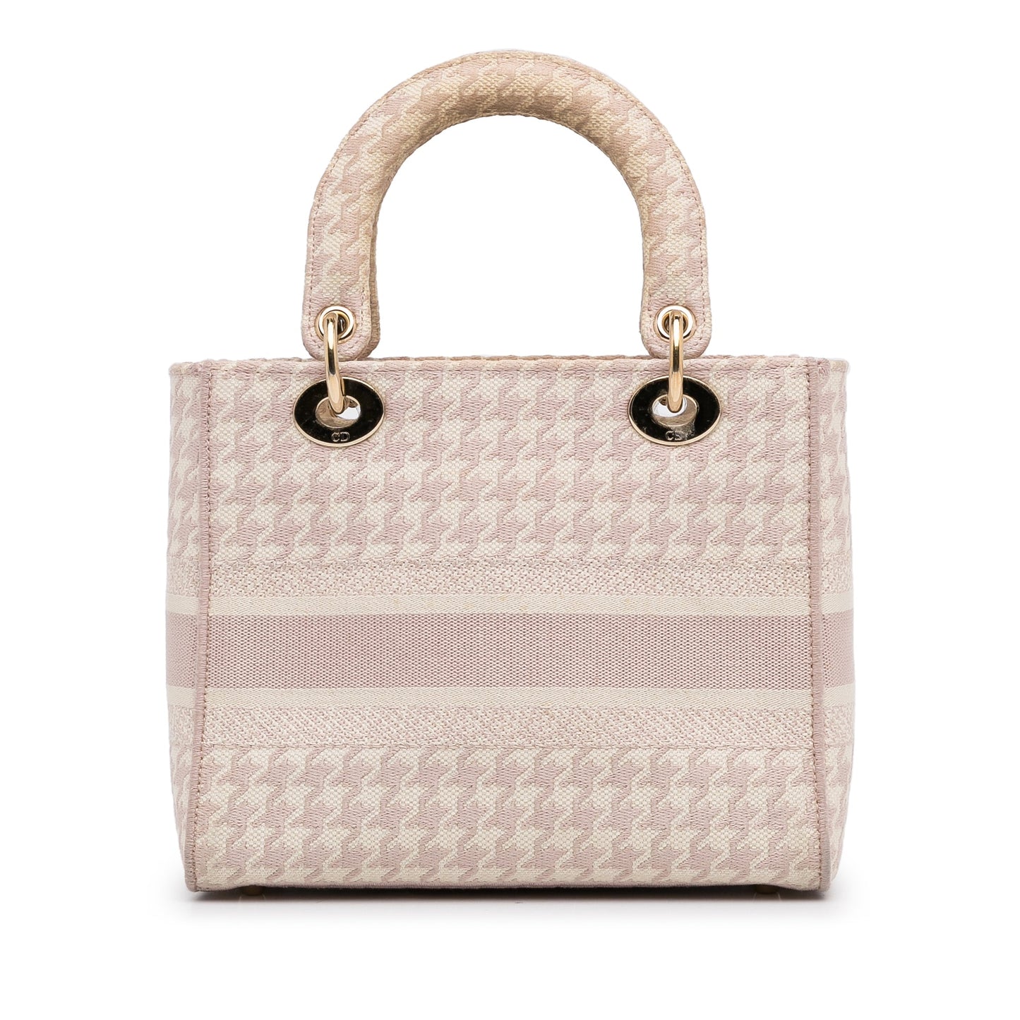 Dior Medium Embroidered Canvas Houndstooth Lady D Lite