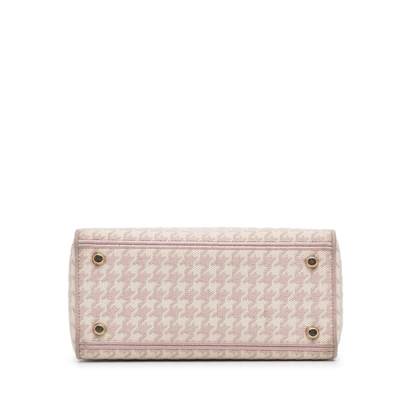 Dior Medium Embroidered Canvas Houndstooth Lady D Lite