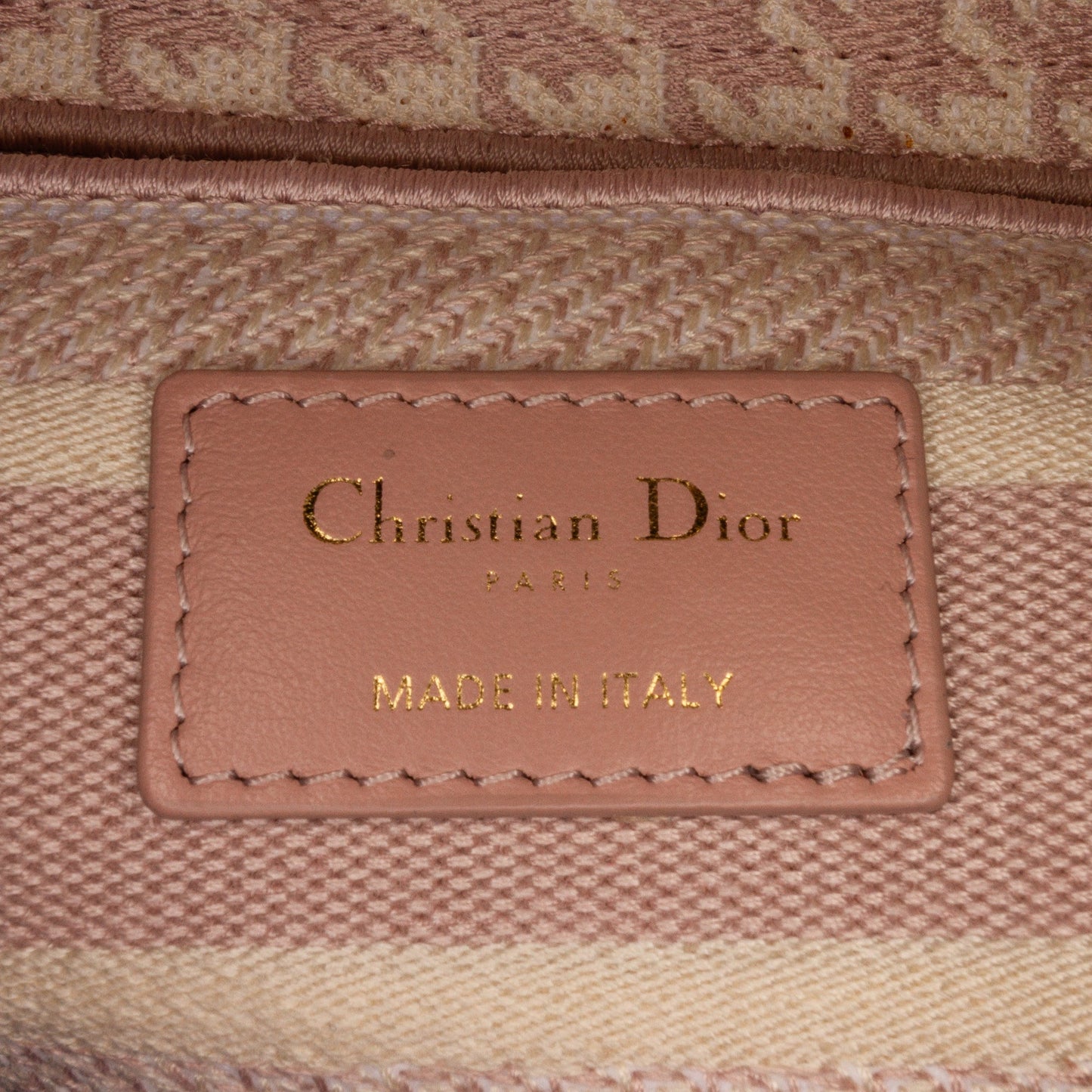 Dior Medium Embroidered Canvas Houndstooth Lady D Lite