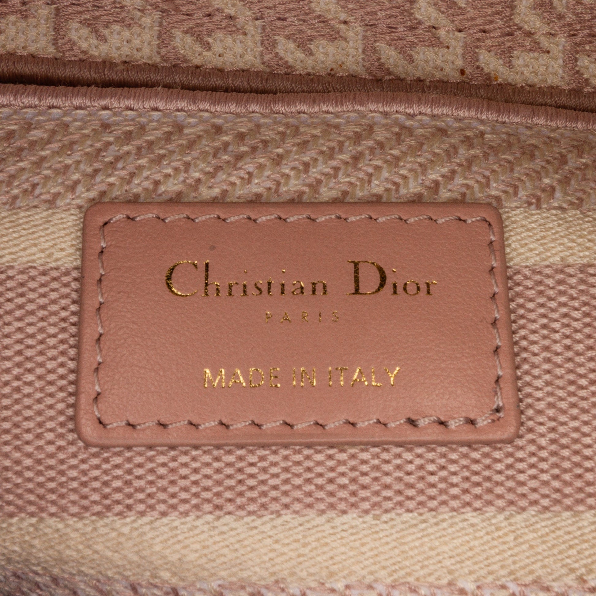 Dior Medium Embroidered Canvas Houndstooth Lady D Lite