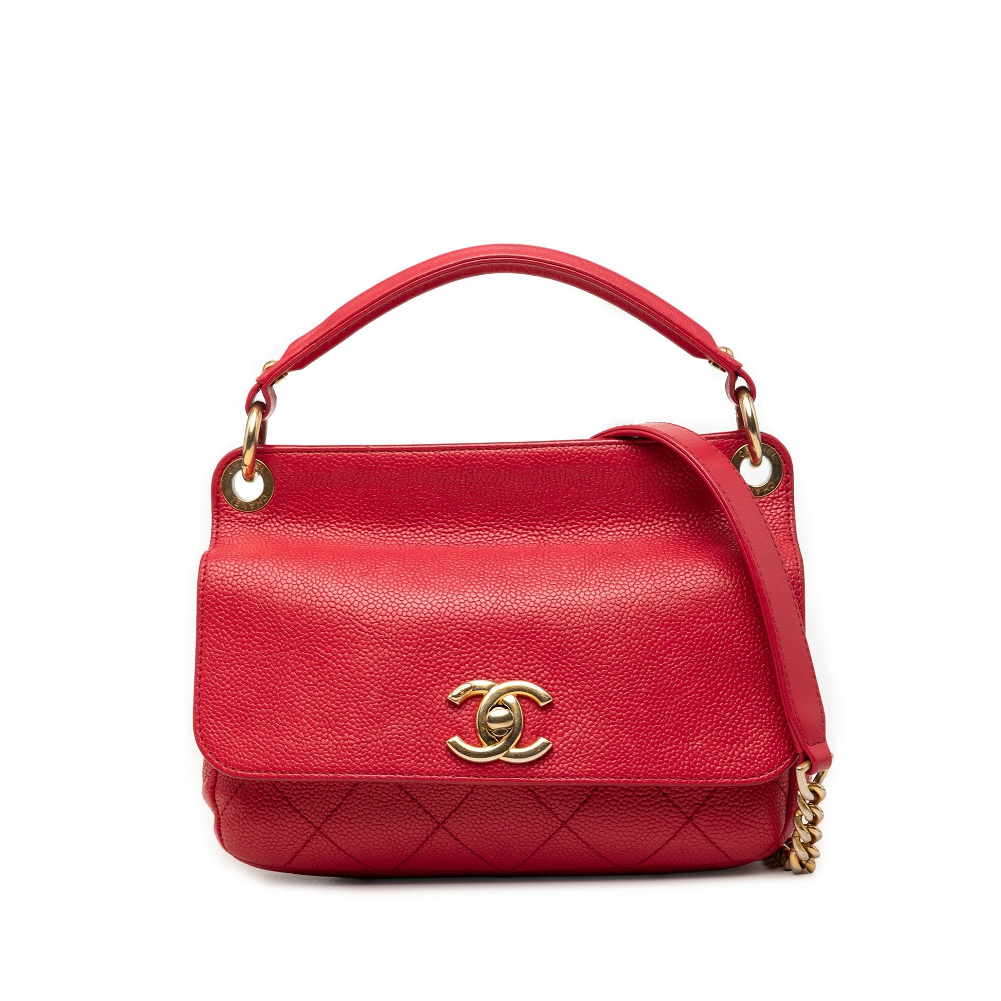 Chanel Small Caviar Business Affinity Top Handle Bag