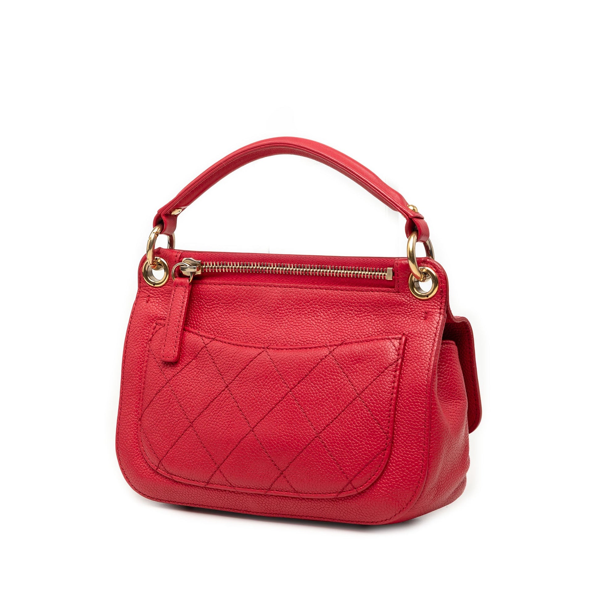 Chanel Small Caviar Business Affinity Top Handle Bag