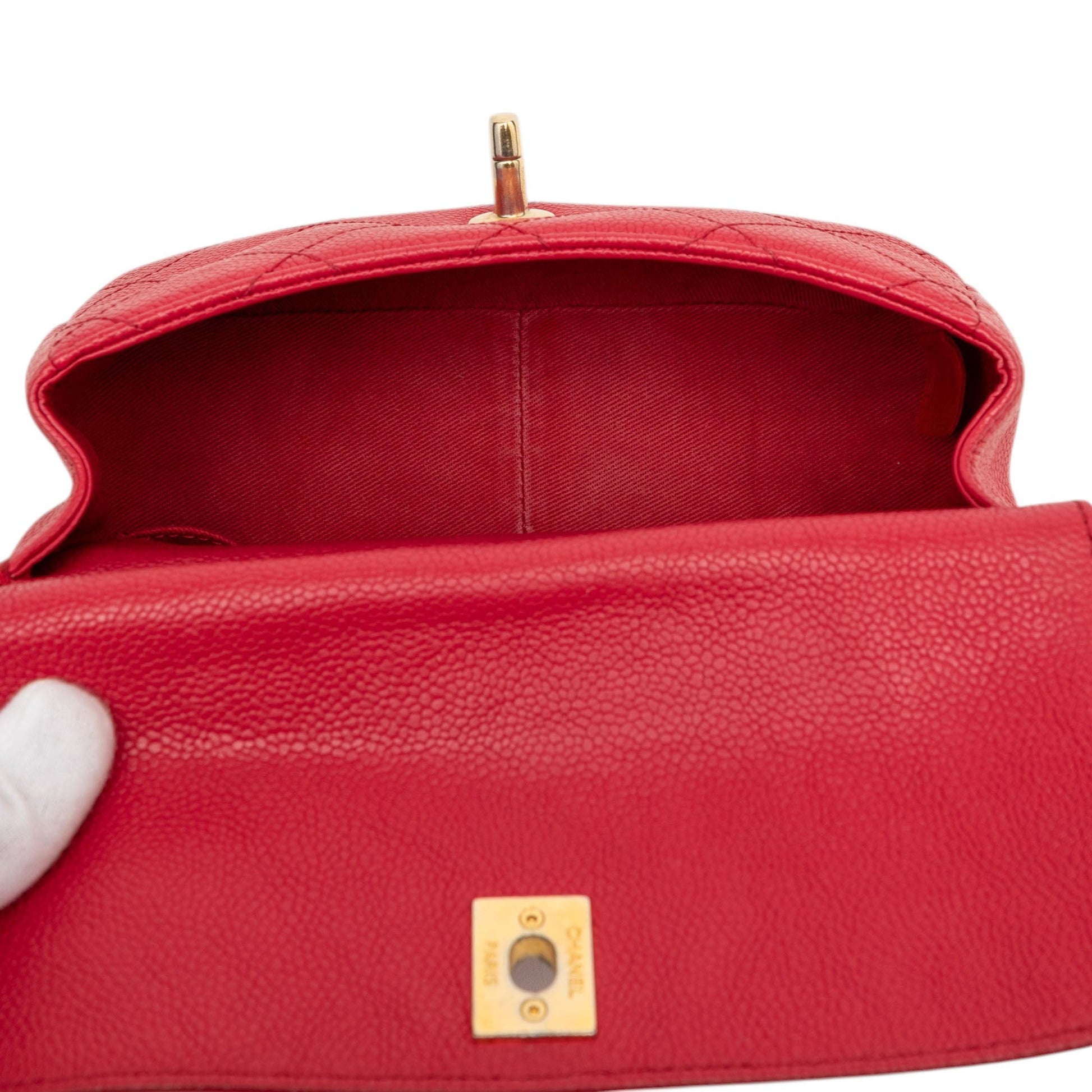 Chanel Small Caviar Business Affinity Top Handle Bag