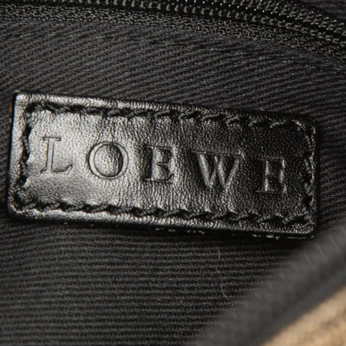 LOEWE Anagram Canvas Handbag — Beige