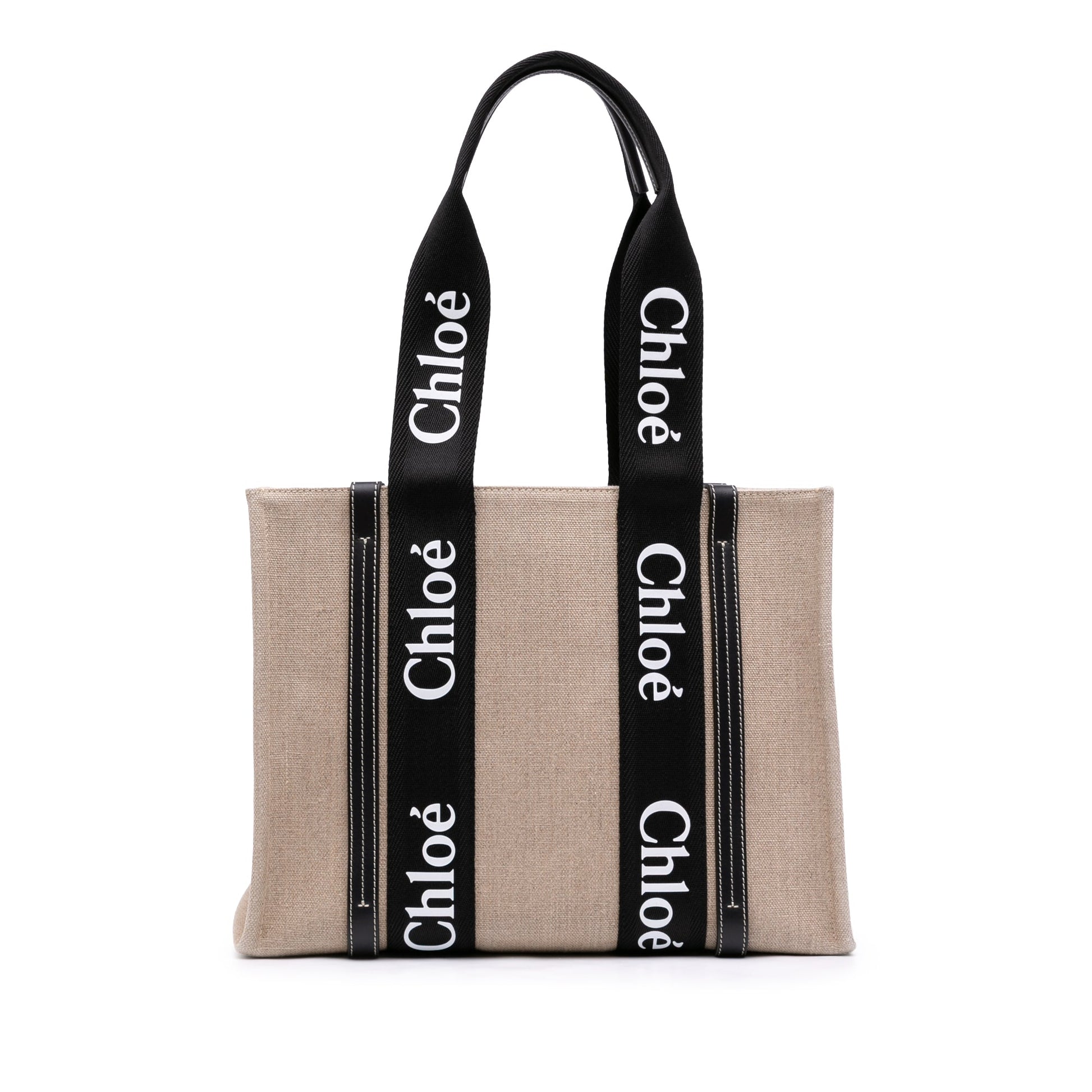 Chloé Medium Canvas Woody Tote
