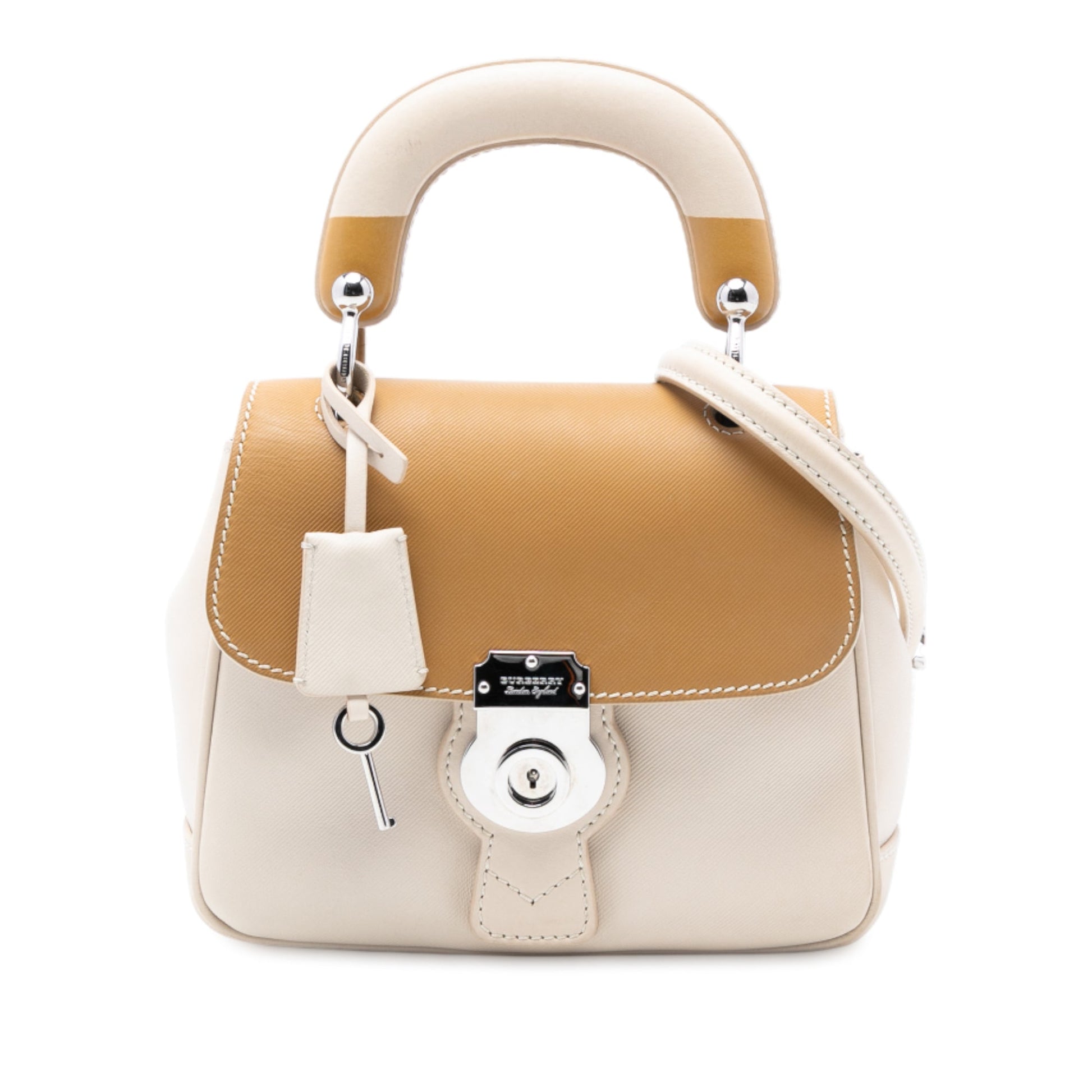 Burberry Small Grained Calfskin DK88 Top Handle Bag