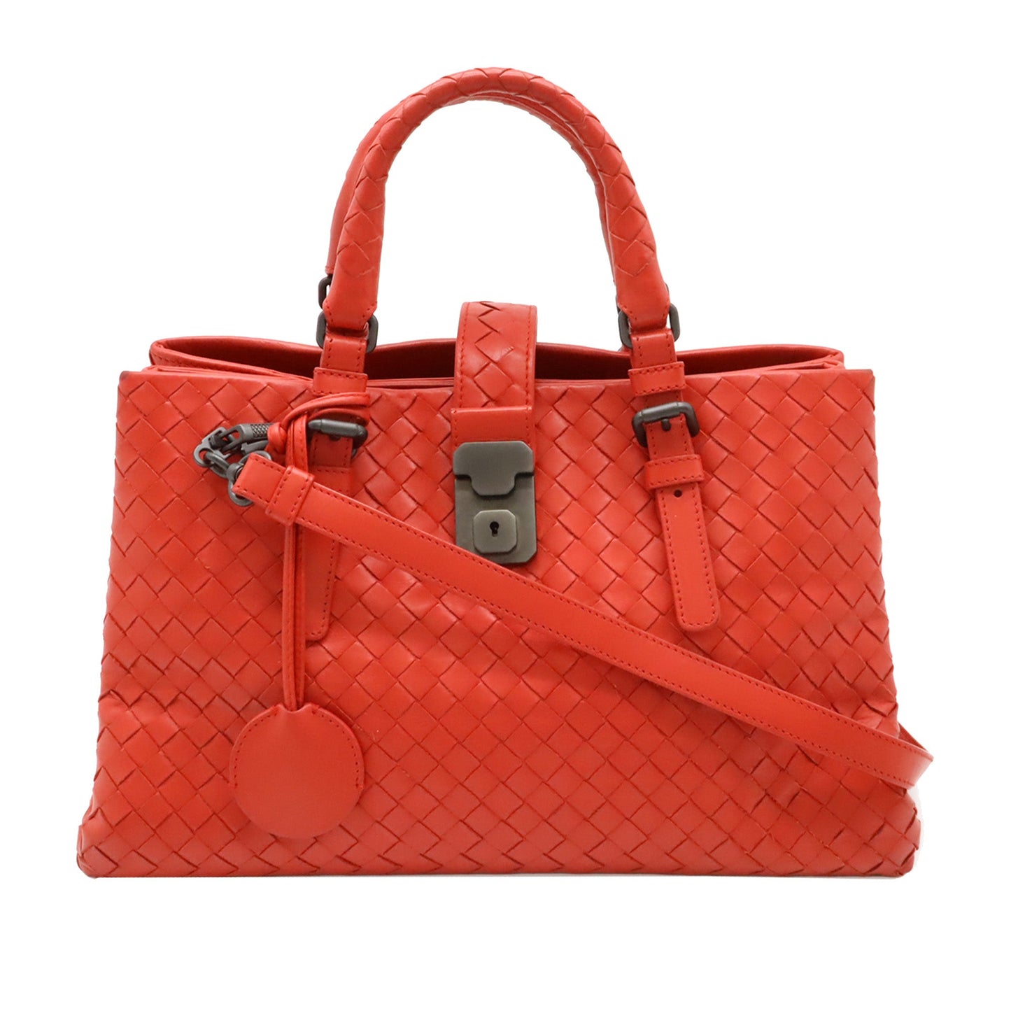 Bottega Veneta Small Nappa Intrecciato Roma Satchel