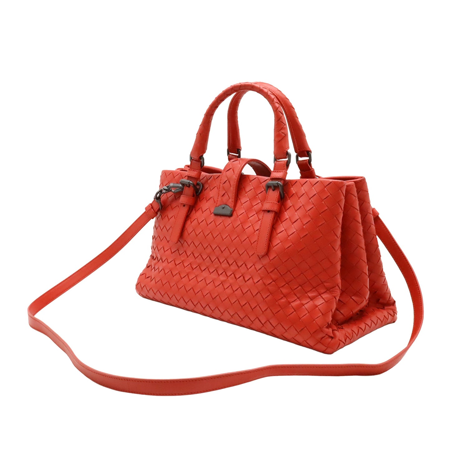 Bottega Veneta Small Nappa Intrecciato Roma Satchel