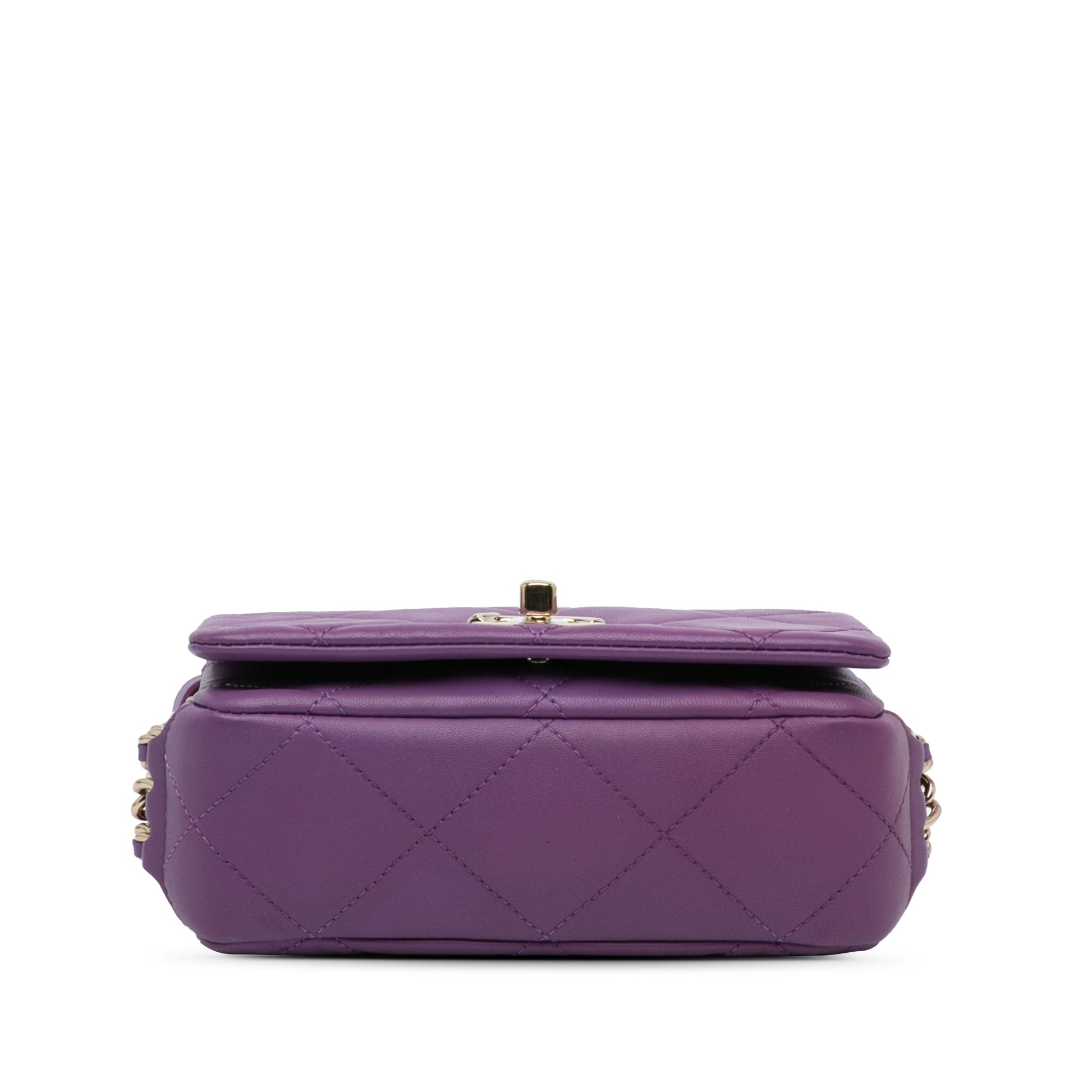 Chanel Mini Lambskin Triple Chain Full Flap