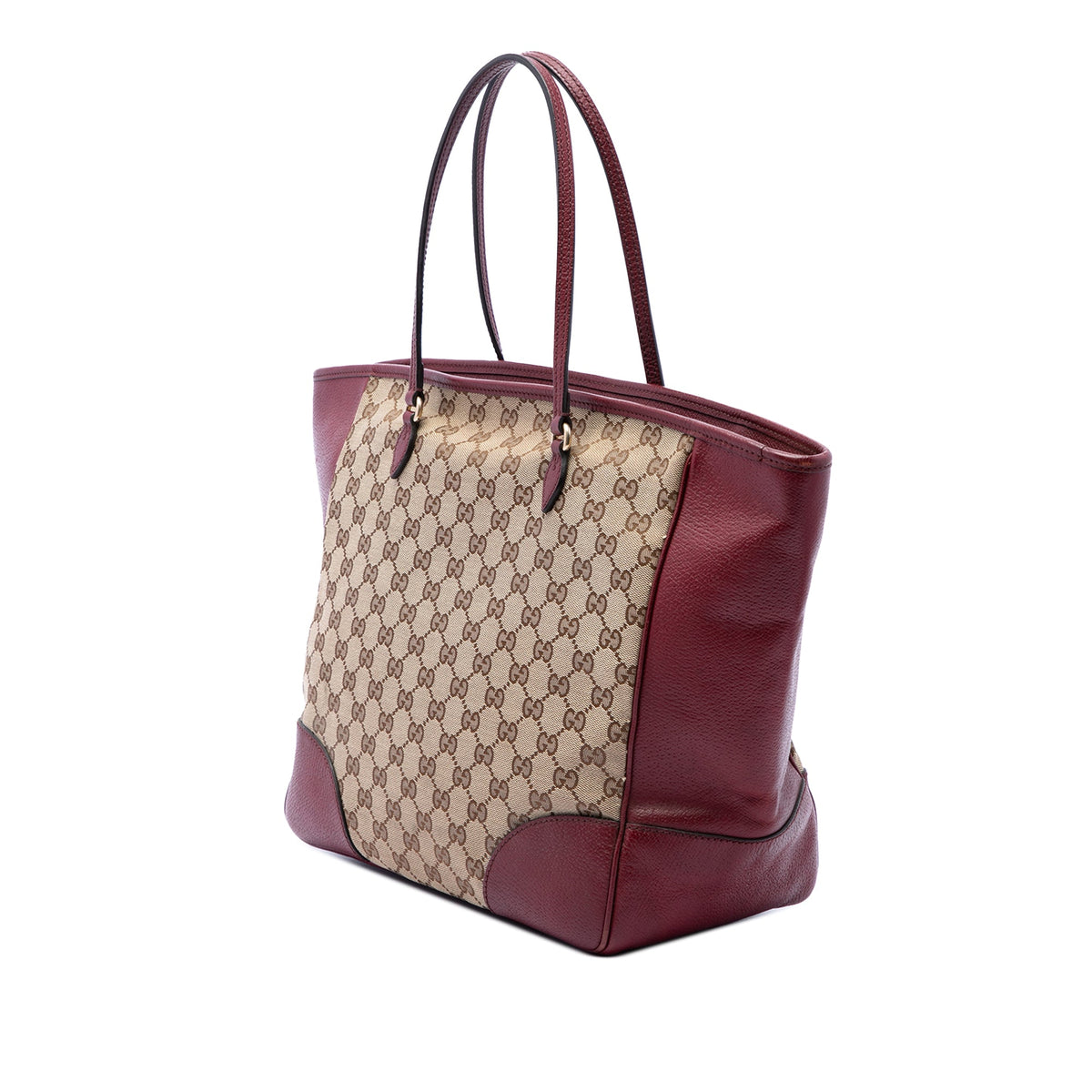 Gucci GG Canvas and Calfskin Bree Tote