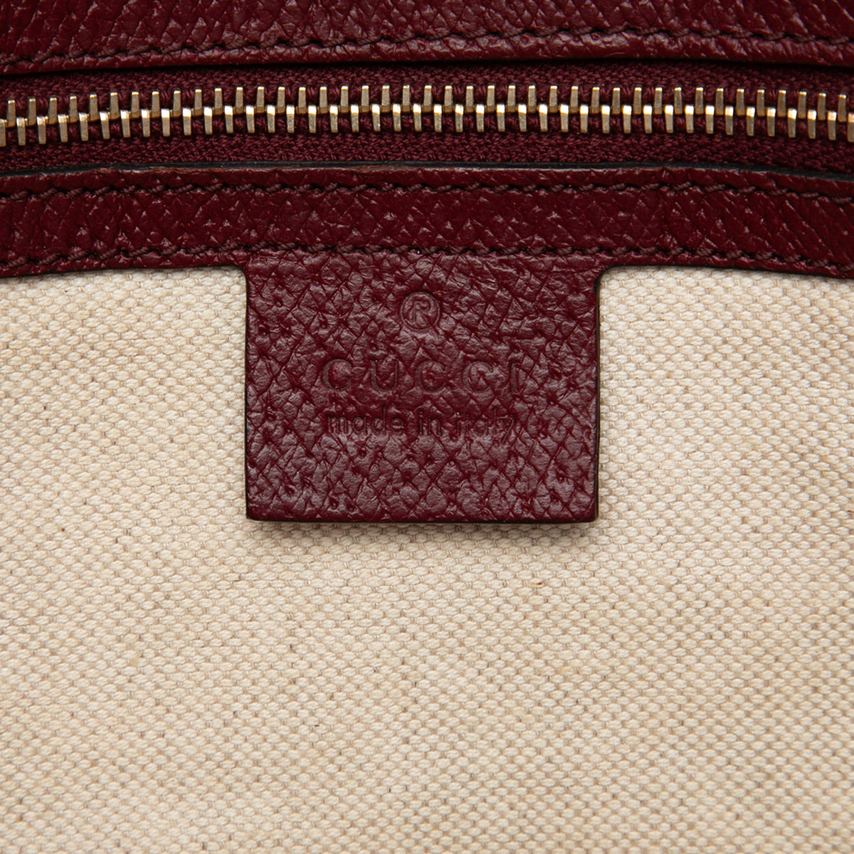 Gucci GG Canvas and Calfskin Bree Tote