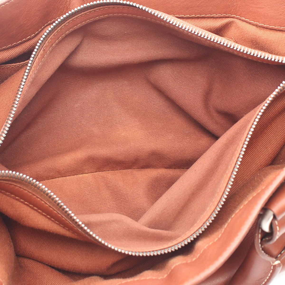 Celine Boogie Leather Handbag — Brown