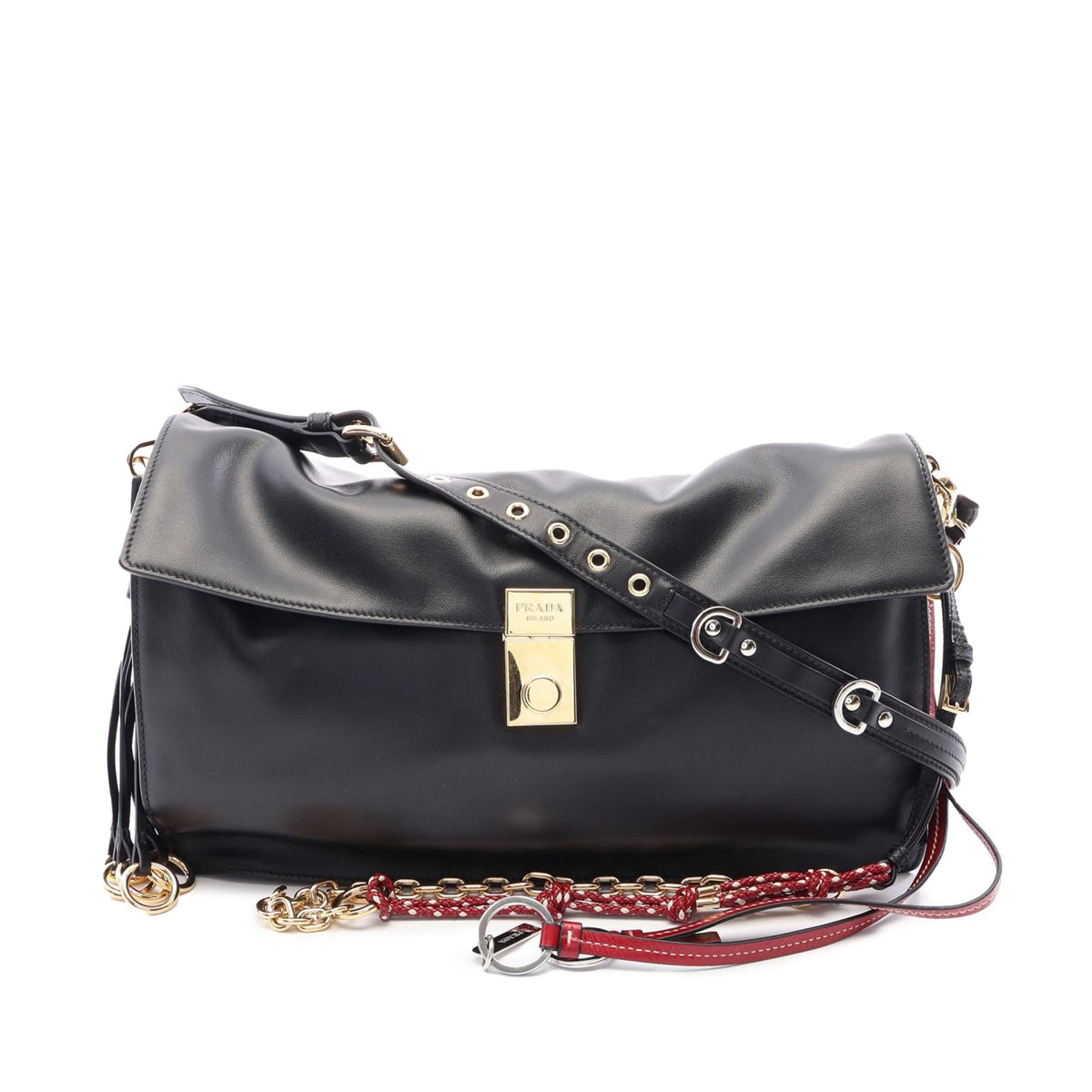 Prada Large Soft Calf Sound Shoulder Bag