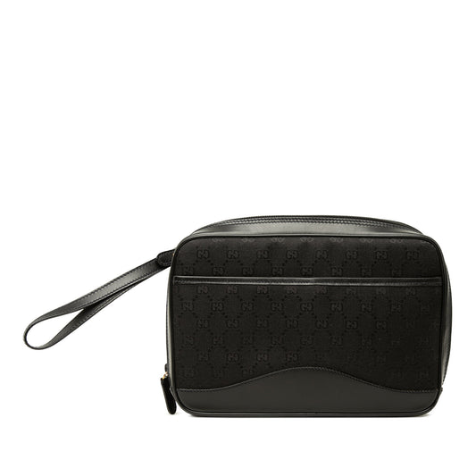 Gucci GG Canvas Clutch — Black