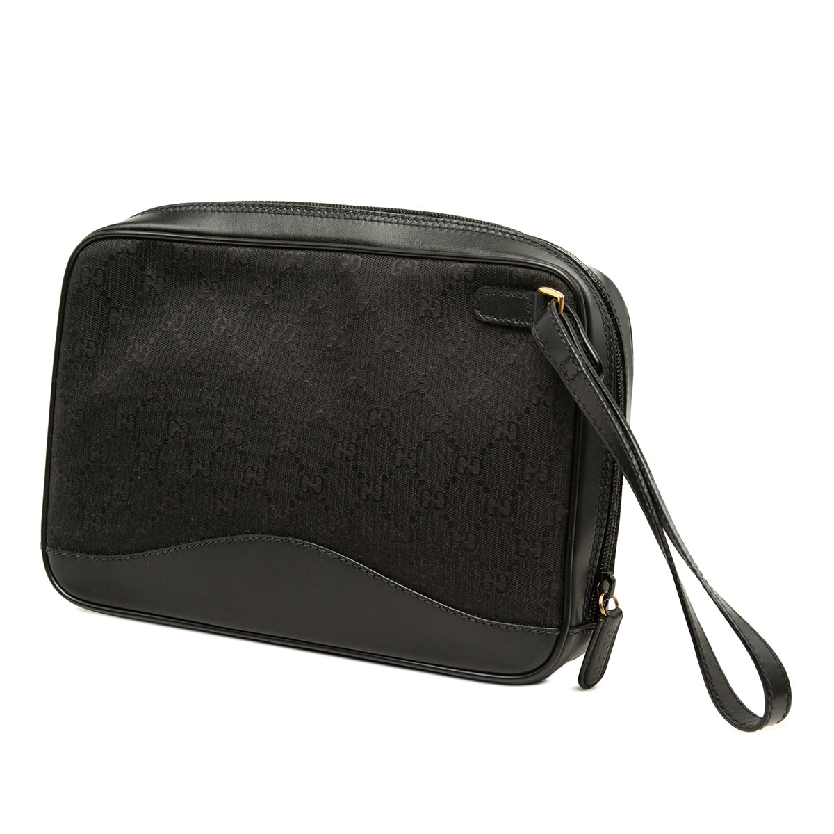 Gucci GG Canvas Clutch — Black