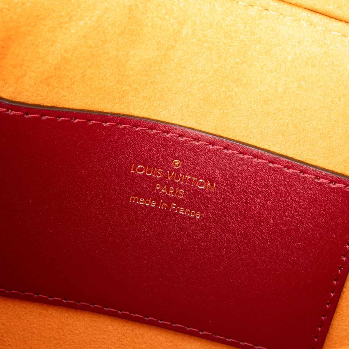 Louis Vuitton Calfskin Monogram Check Twist MM — Orange
