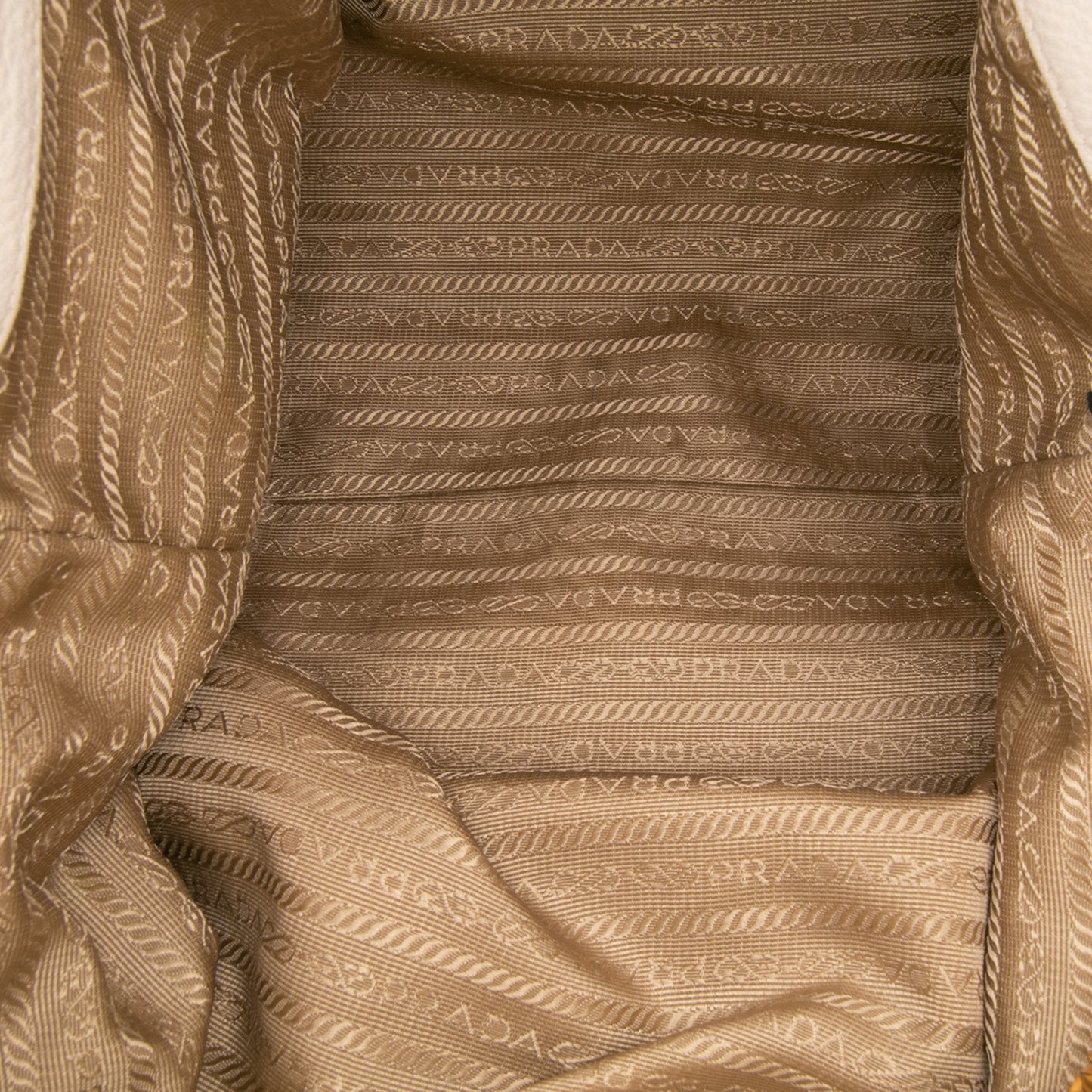 Prada Canvas Canapa Logo Shoulder Bag