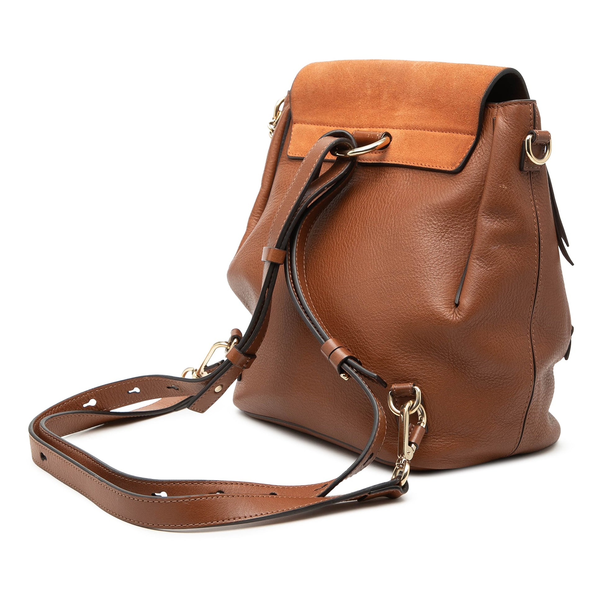 Chloé Medium Calfskin and Suede Faye Backpack