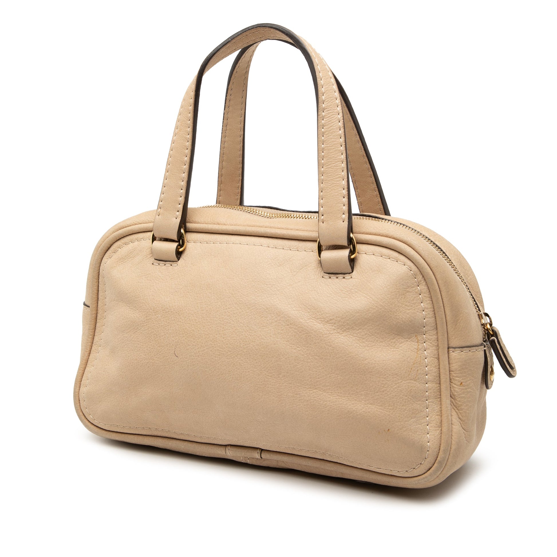 LOEWE Mini Anagram Leather Tassel Handbag