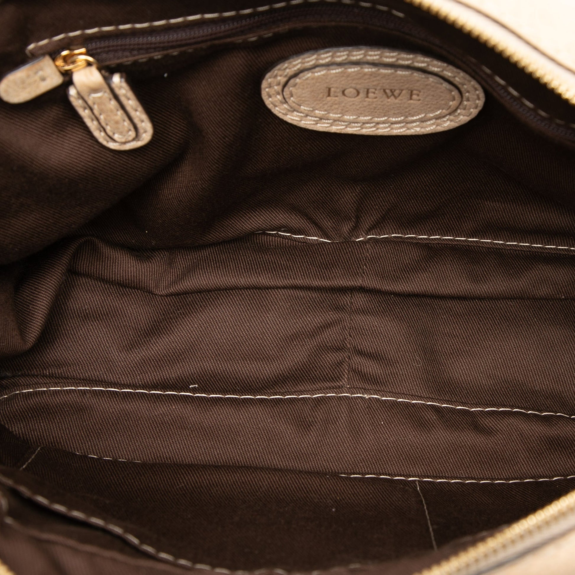 LOEWE Mini Anagram Leather Tassel Handbag