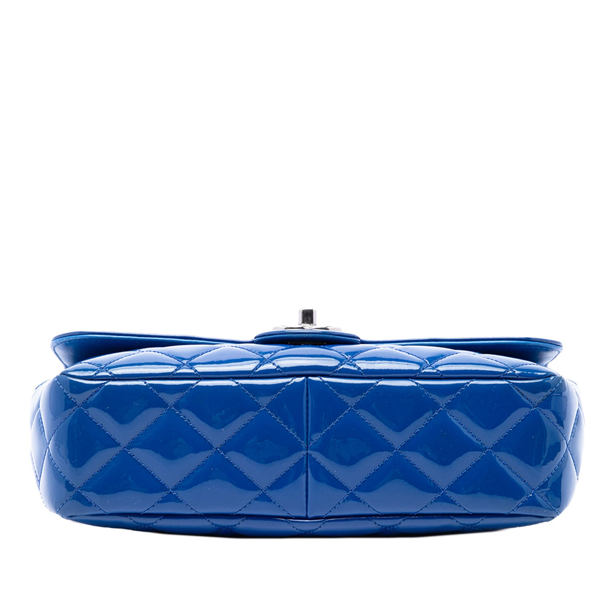 Chanel Medium Quilted Patent Coco Shine Flap — Blue
