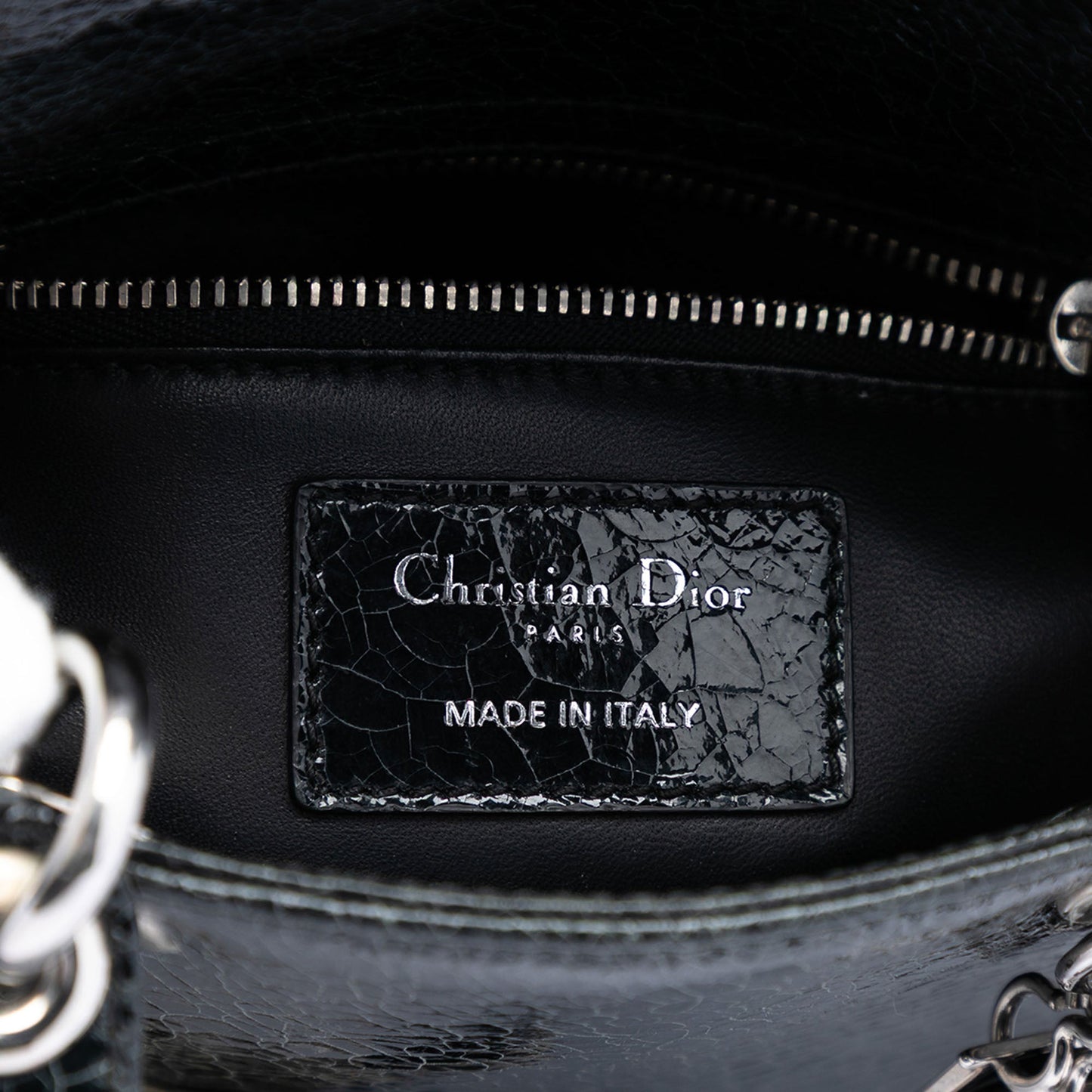 Dior Mini Deerskin Ceramic Effect Jeweled Swan Lady Dior
