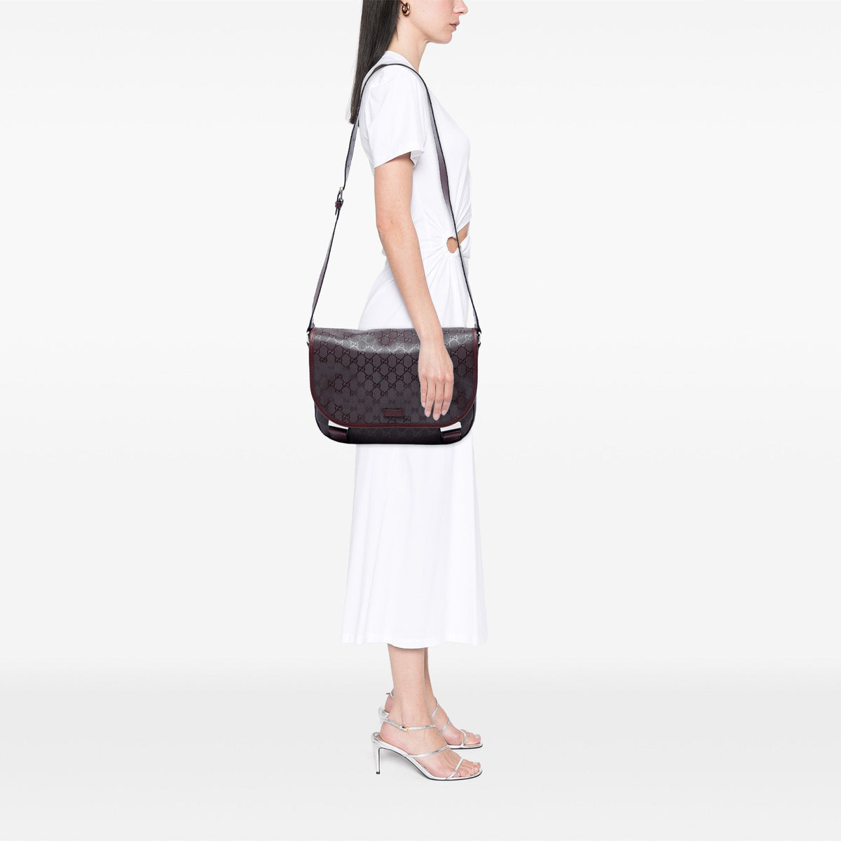 Gucci GG Imprime Crossbody — Red