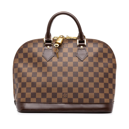 Louis Vuitton Damier Ebene Alma PM — Brown