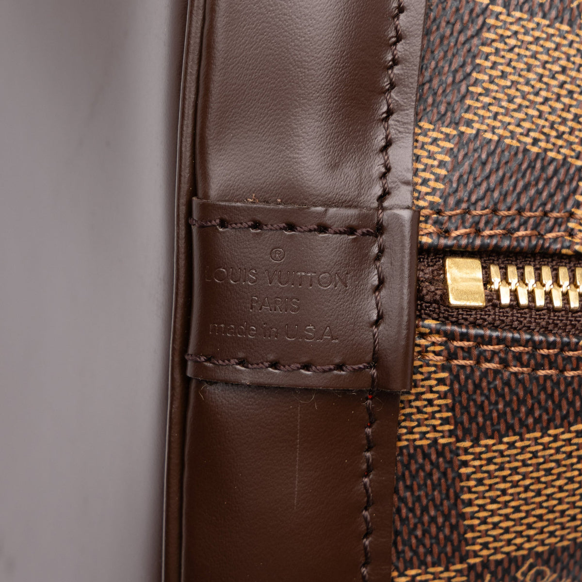 Louis Vuitton Damier Ebene Alma PM — Brown