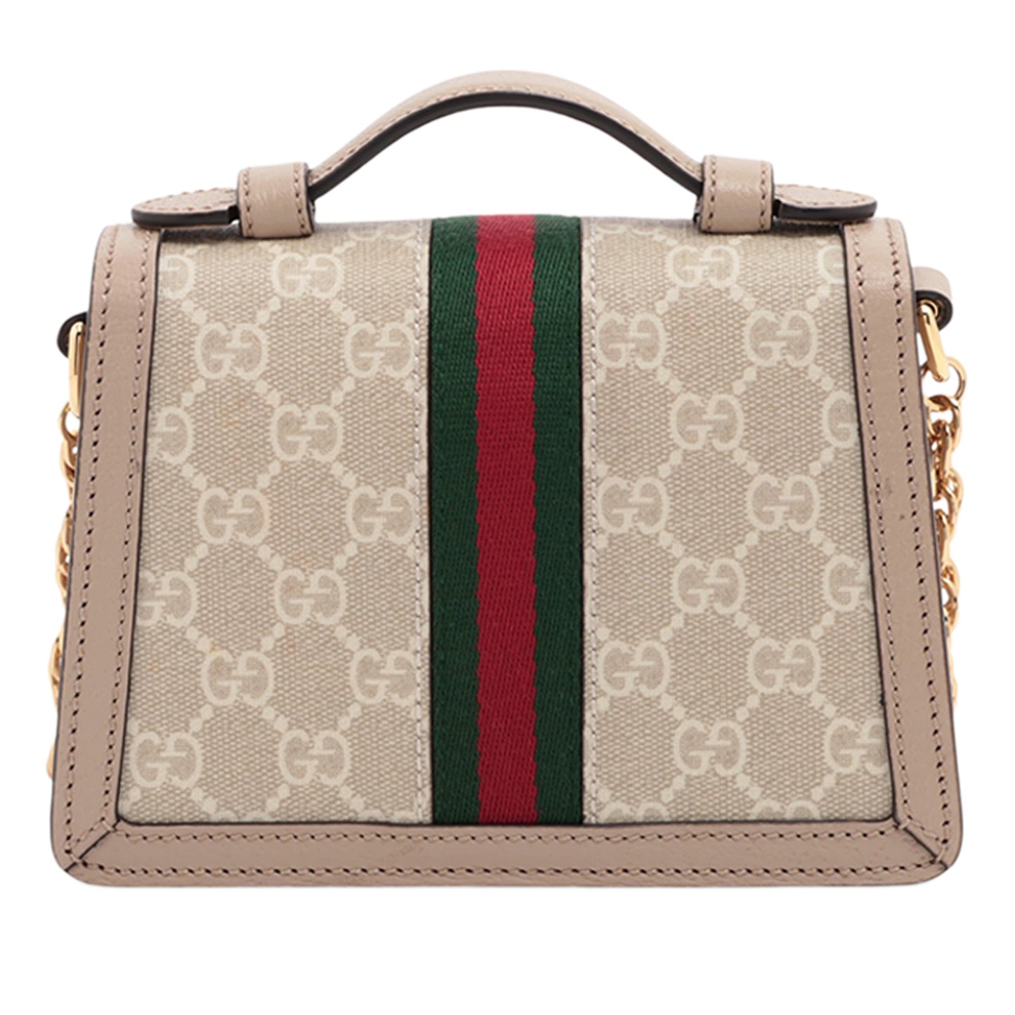 Gucci Small GG Supreme Web Ophidia Top Handle Bag
