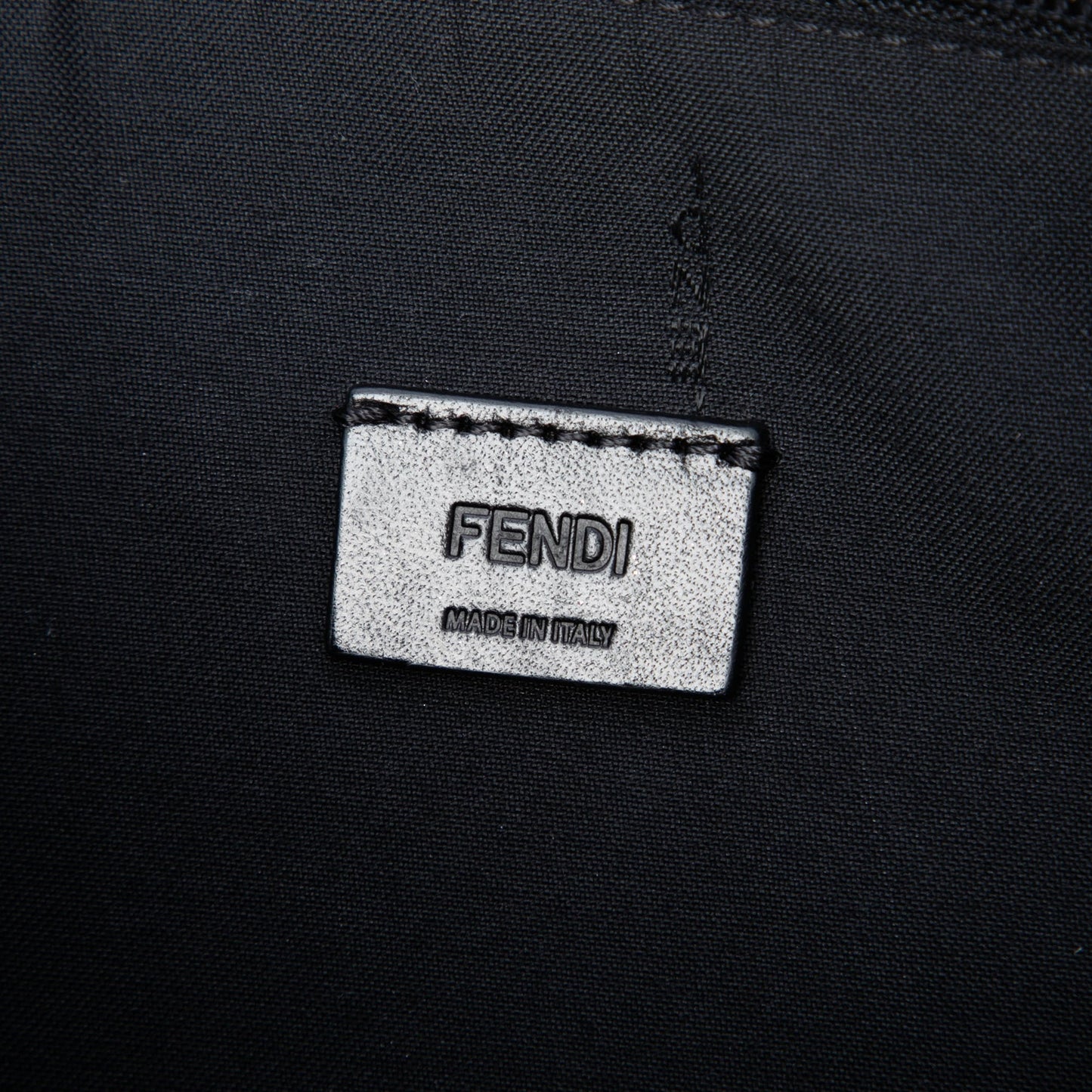 Fendi Zucca Coated Canvas Roma Amor Zip Pouch