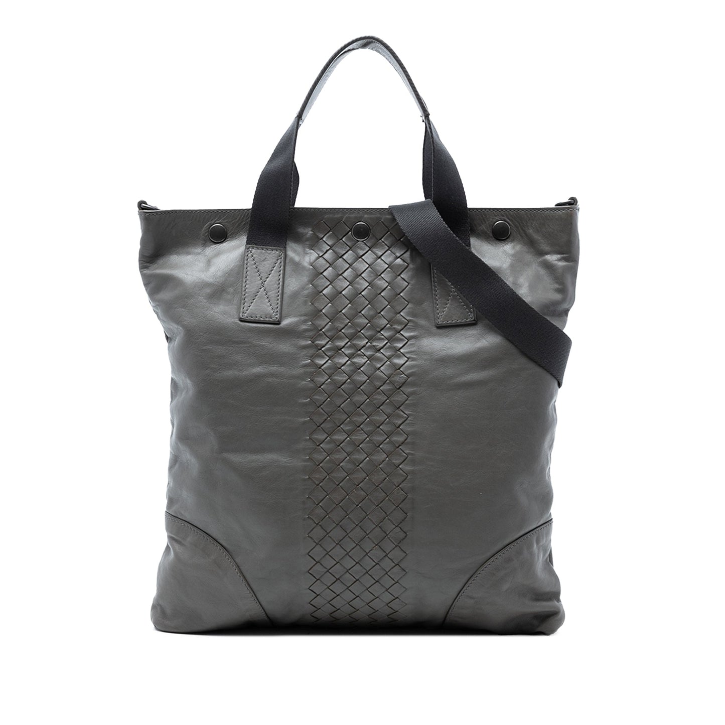 Bottega Veneta Intrecciato Trimmed Nappa Convertible Tote