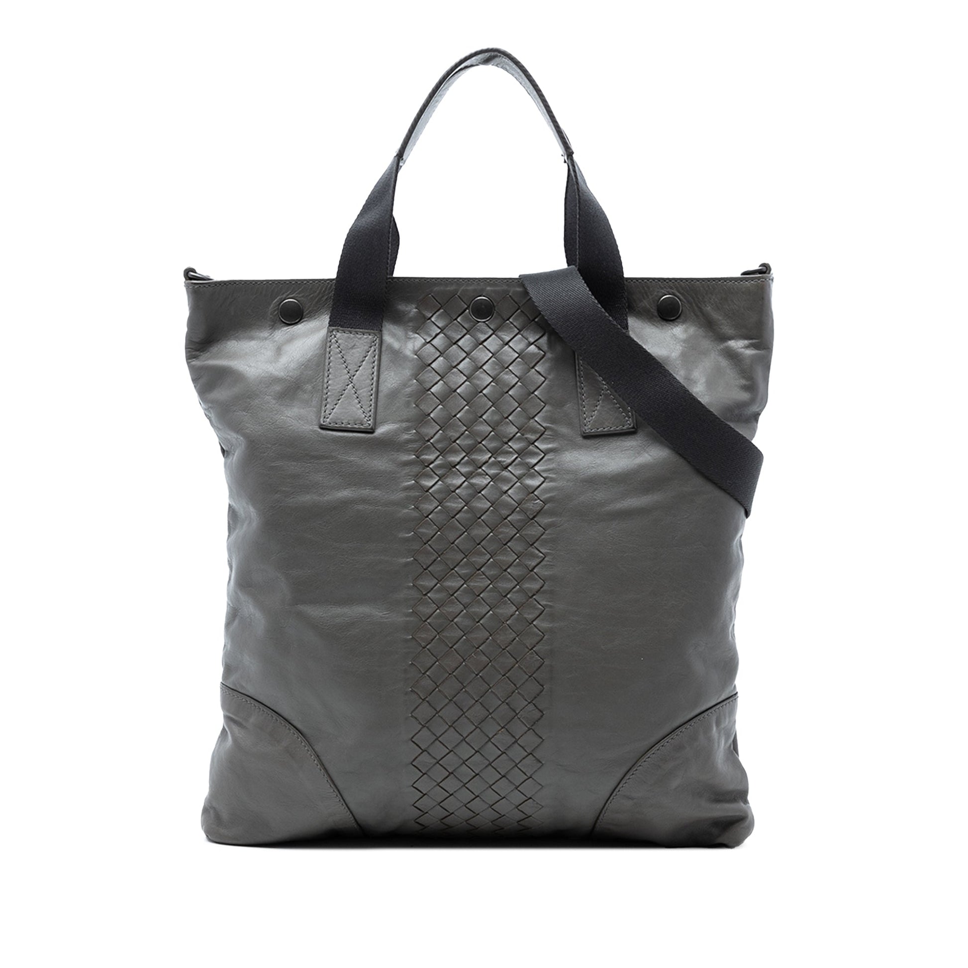 Bottega Veneta Intrecciato Trimmed Nappa Convertible Tote