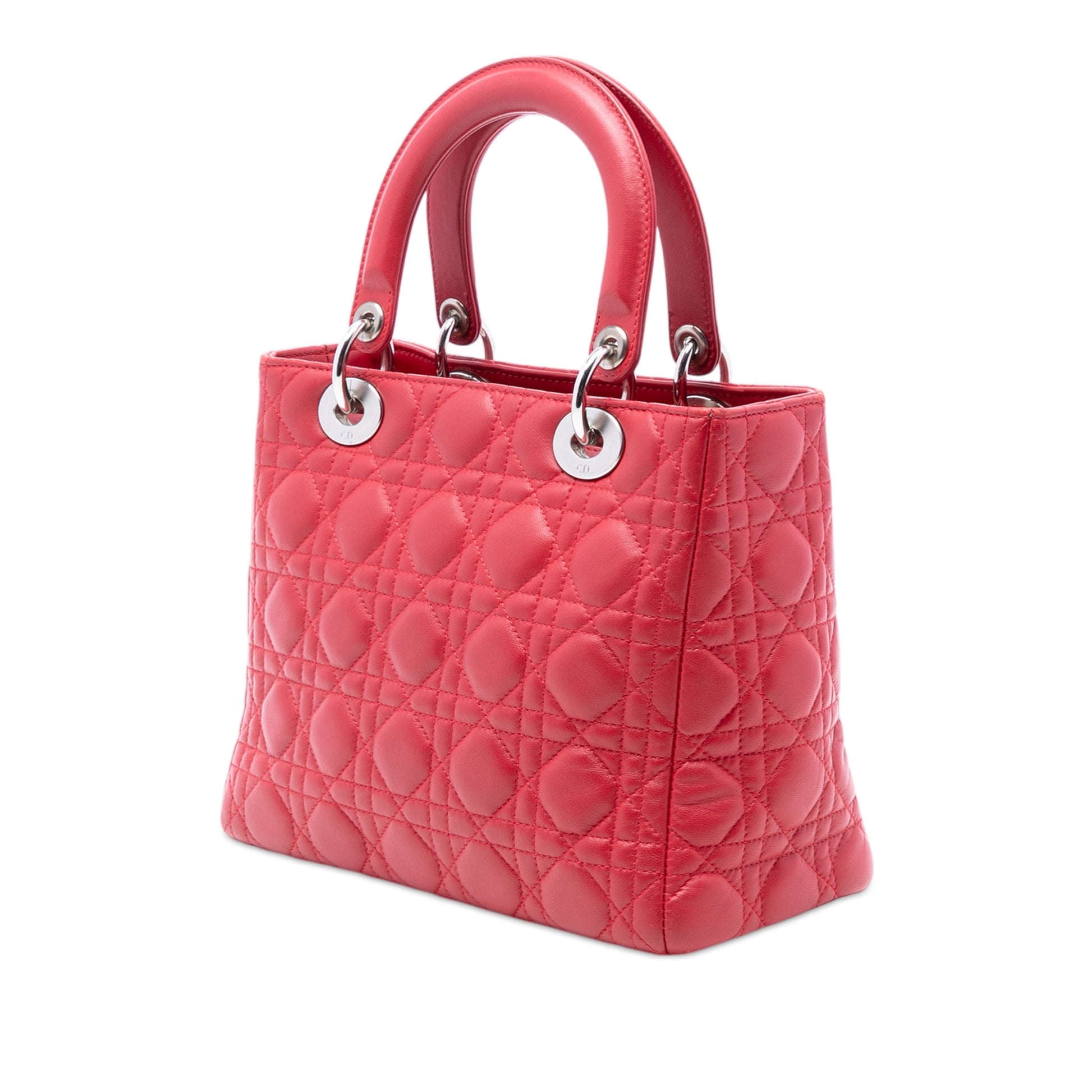 Dior Medium Lambskin Cannage Lady Dior