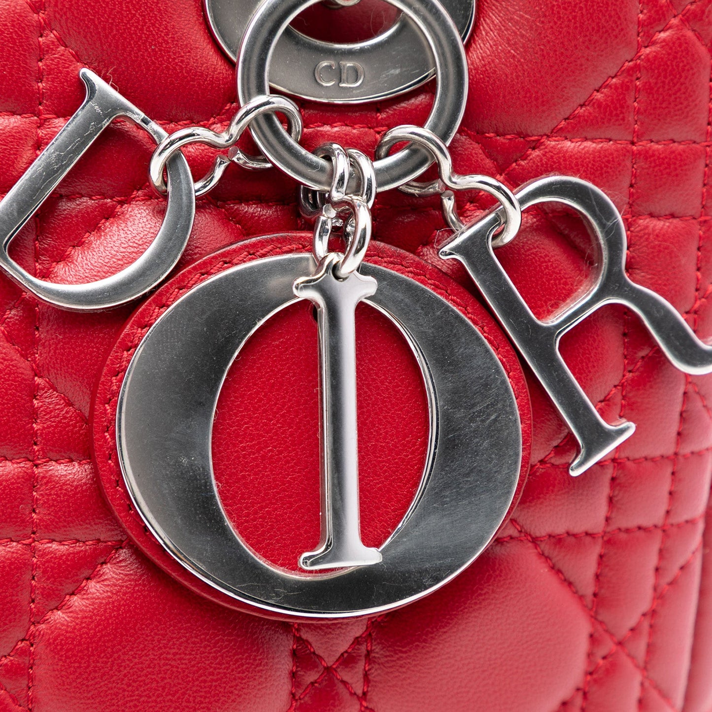 Dior Medium Lambskin Cannage Lady Dior