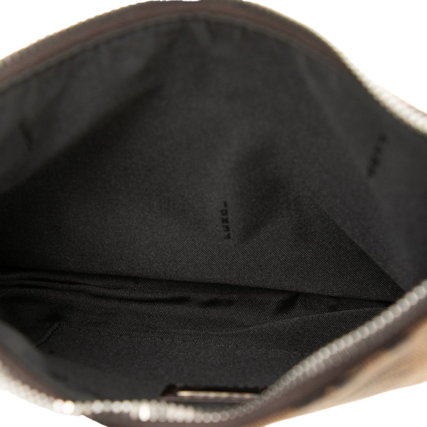 Small Zebra Print Canvas Oyster Hobo