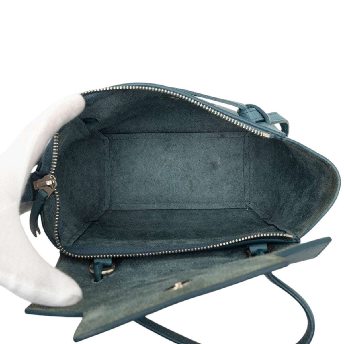 Celine Nano Grained Calfskin Belt Bag — Blue