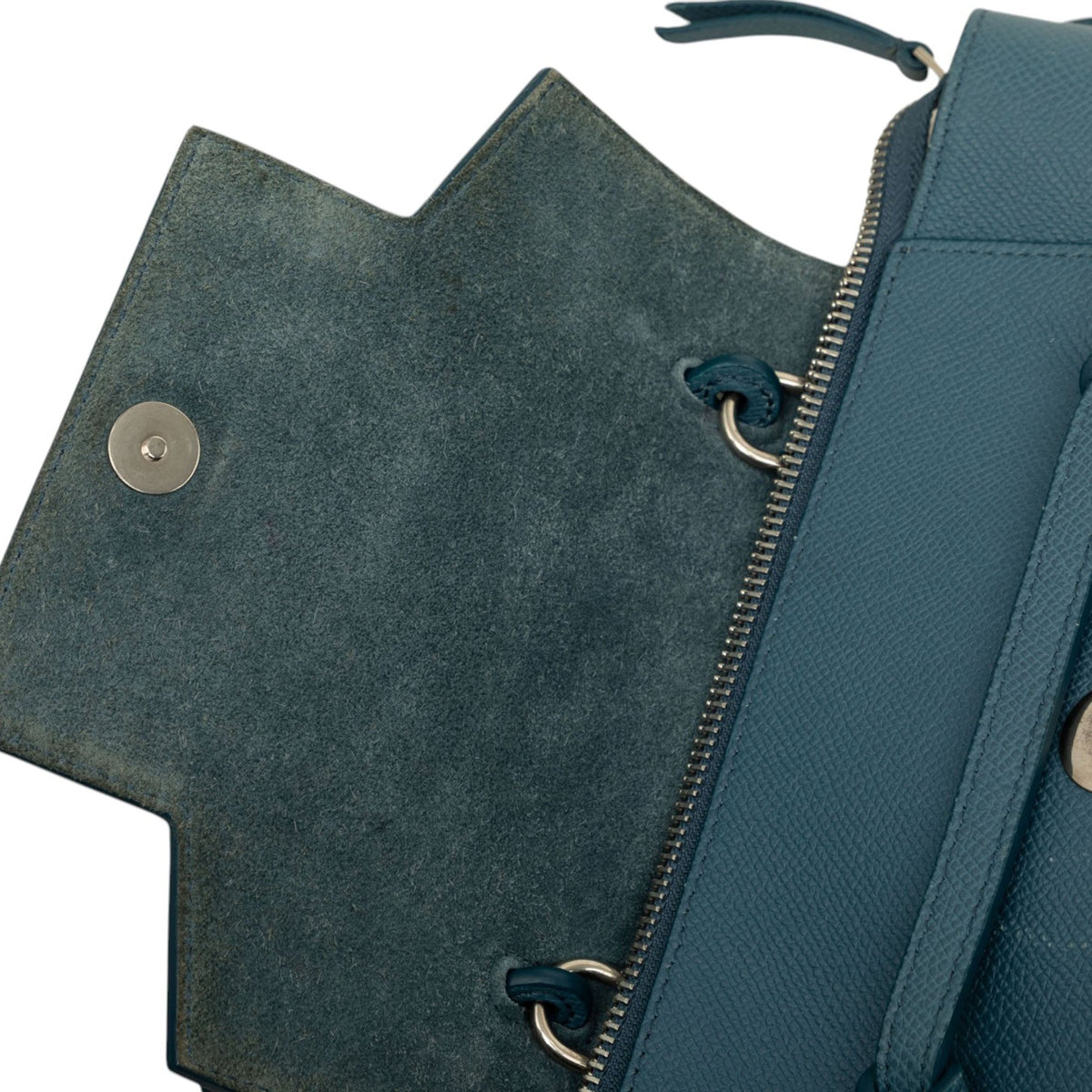 Celine Nano Grained Calfskin Belt Bag — Blue