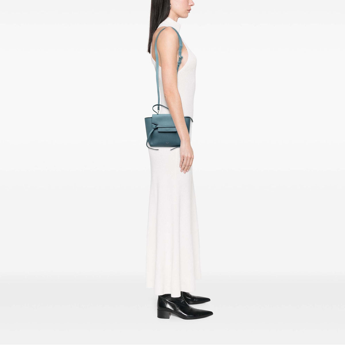 Celine Nano Grained Calfskin Belt Bag — Blue