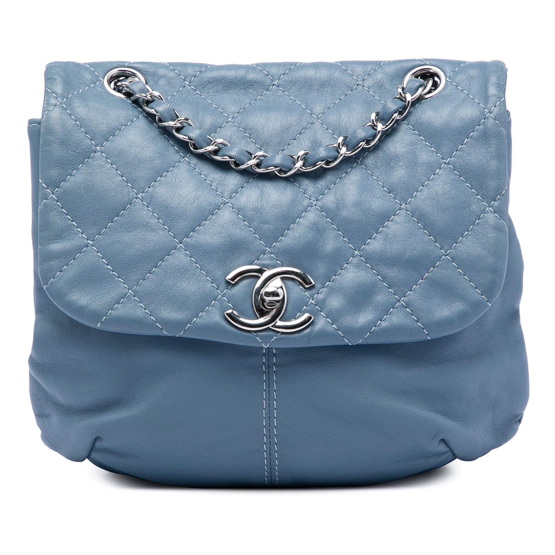 Chanel Mini Quilted Lambskin Trianon Messenger Flap