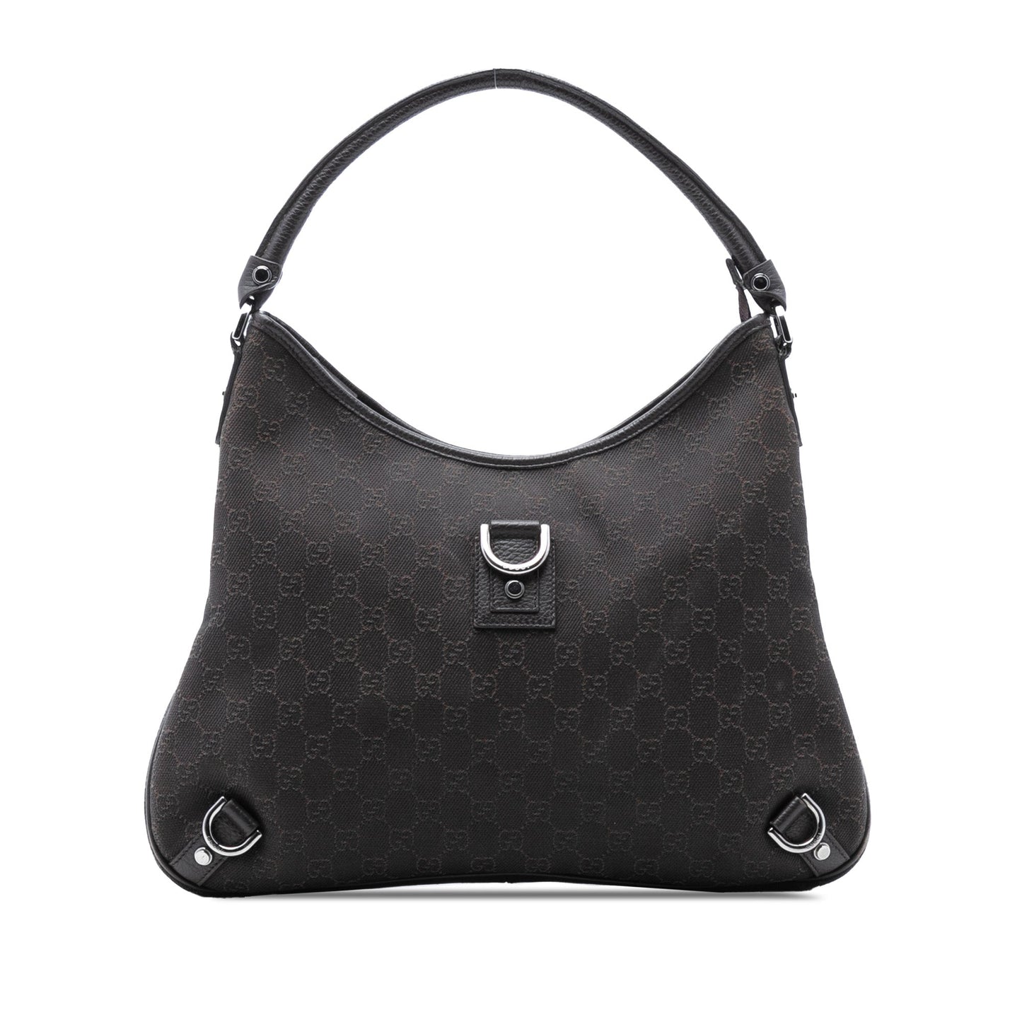 Gucci GG Denim Abbey D Ring Shoulder Bag