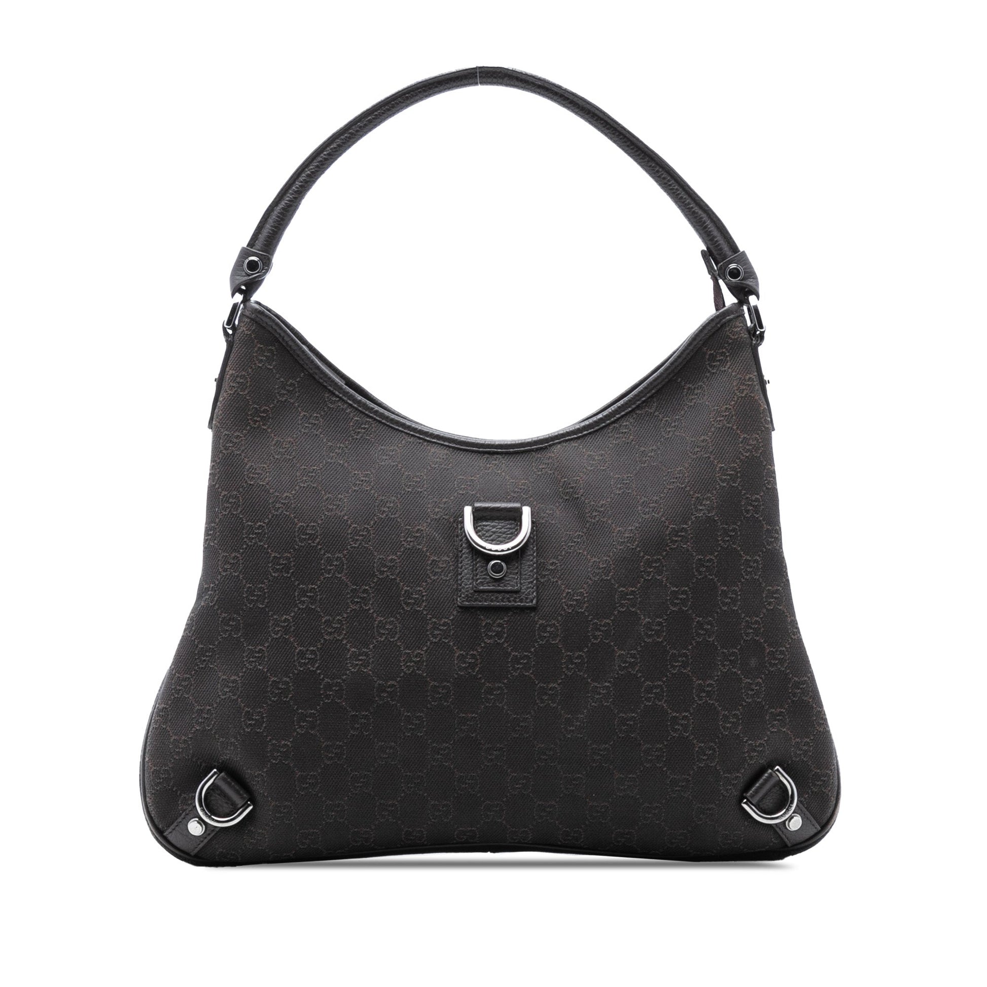 Gucci GG Denim Abbey D Ring Shoulder Bag