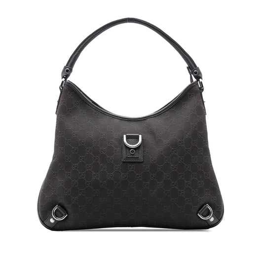 Gucci GG Denim Abbey D Ring Shoulder Bag