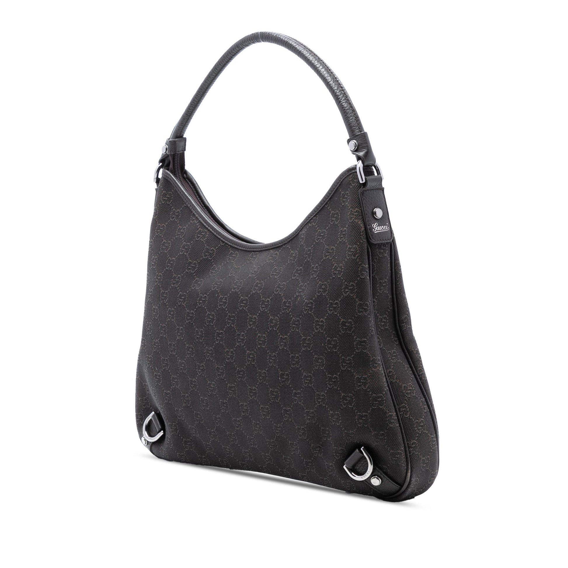 Gucci GG Denim Abbey D Ring Shoulder Bag