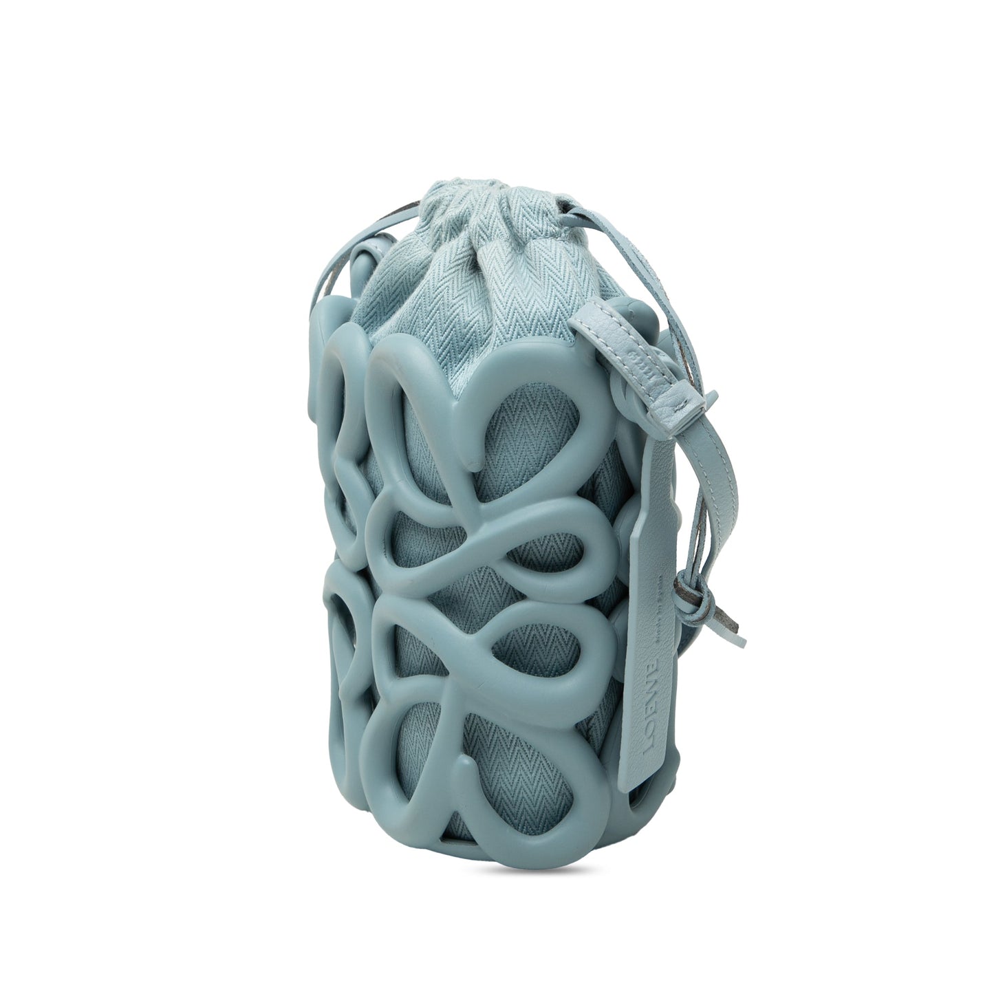 LOEWE Anagram Inflated Cutout Rubber and Canvas Pocket Bucket Bag