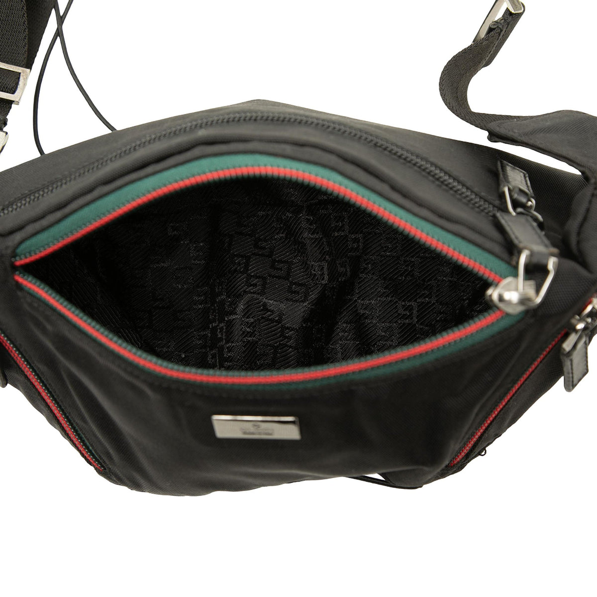 Gucci Nylon Web Belt Bag — Black