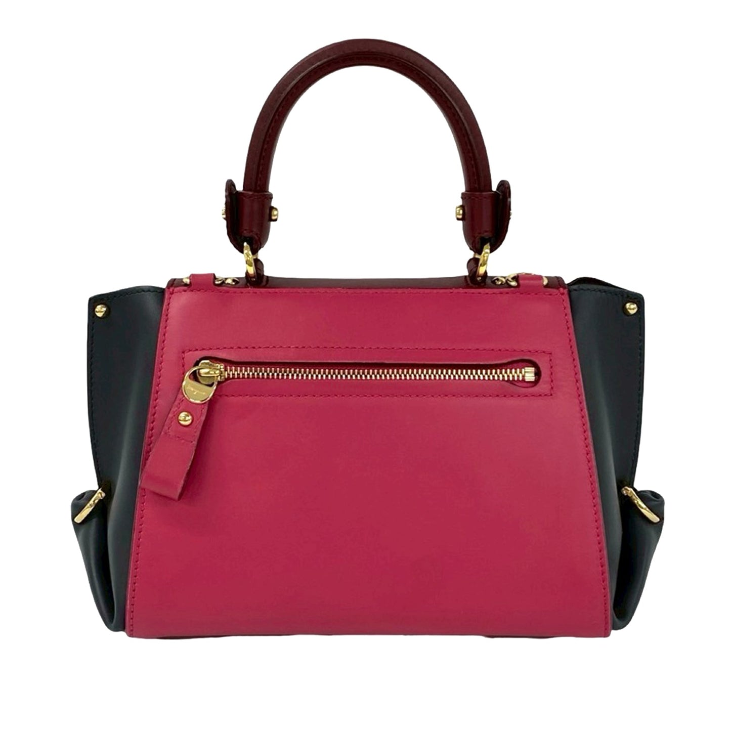 Ferragamo Small Tricolor Leather Gancini Sofia Satchel