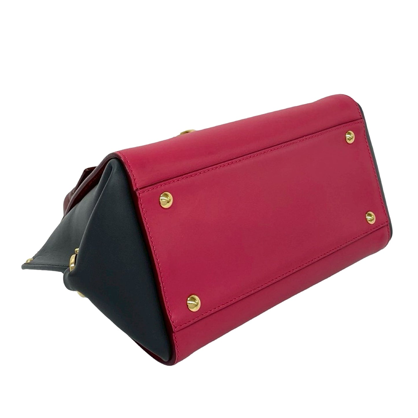 Ferragamo Small Tricolor Leather Gancini Sofia Satchel