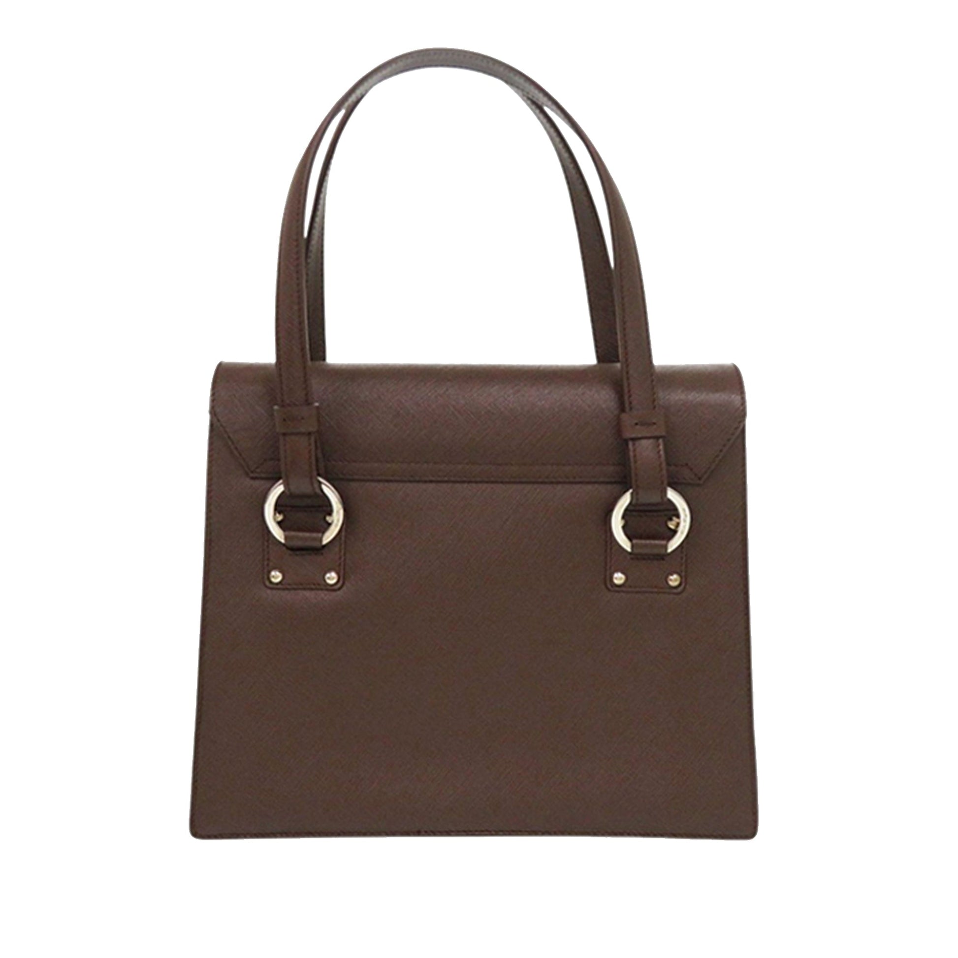Ferragamo Leather Gancini Ribbon Handbag