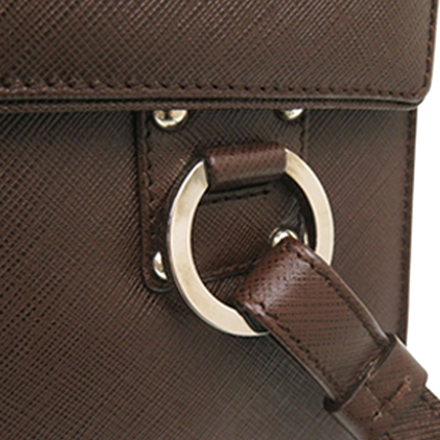 Ferragamo Leather Gancini Ribbon Handbag